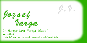jozsef varga business card